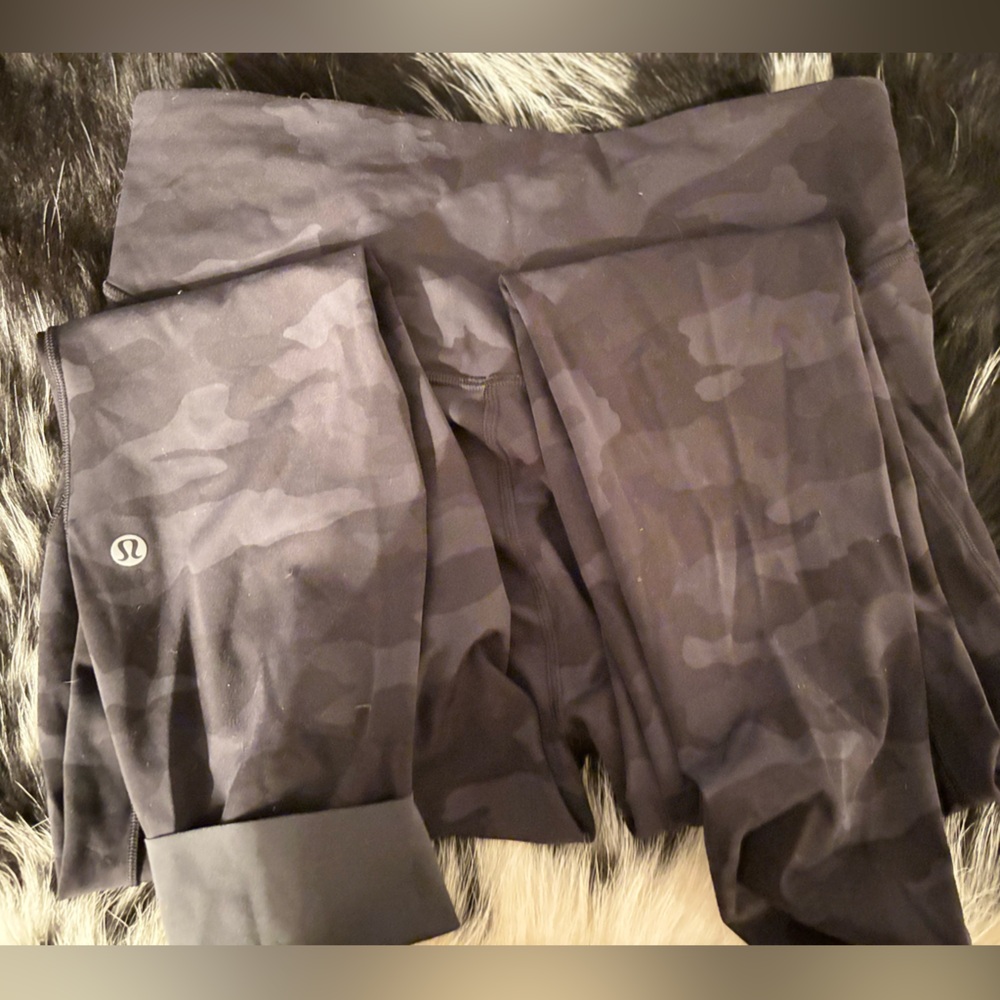 lululemon athletica Black Camo Leggings
